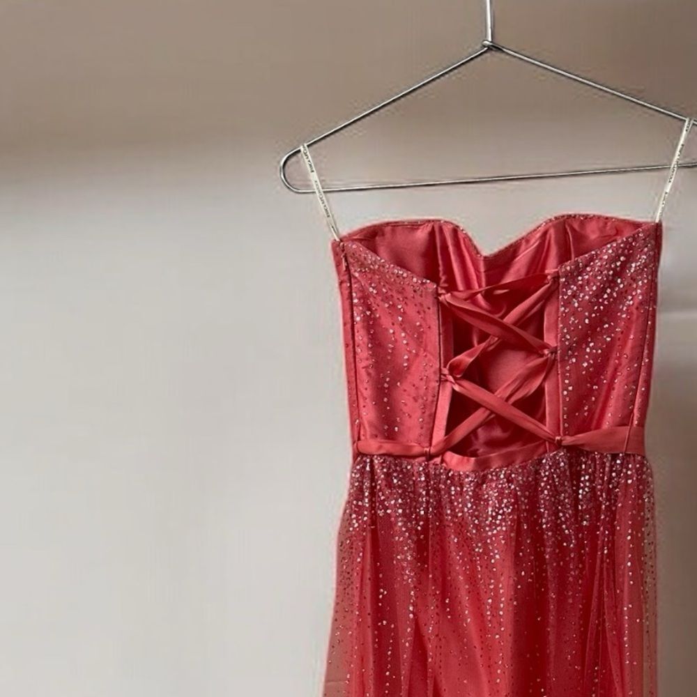 Jessica McClintock Gunne Sak Cotillion Dress Pink Tulle Sparkly Glitter Size 3